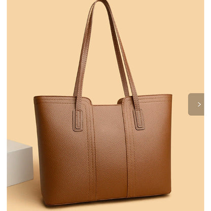 Women's Classic PU Leather Tote Bag