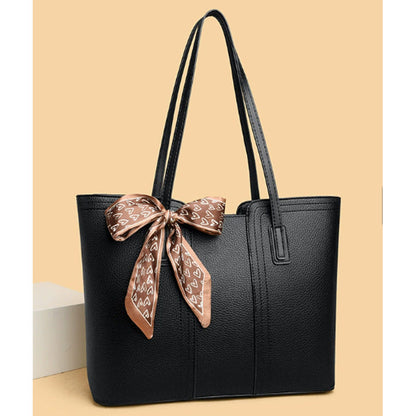 Women's Classic PU Leather Tote Bag