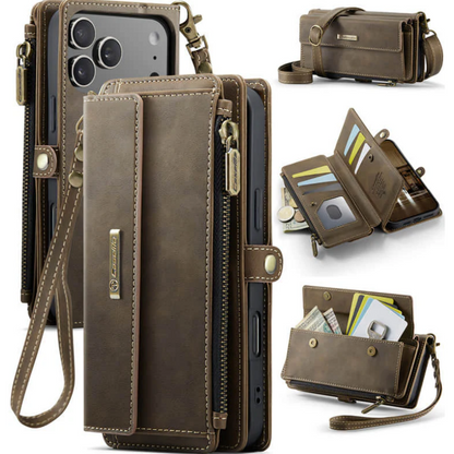 Crossbody Wallet Phone Case with RFID Blocking