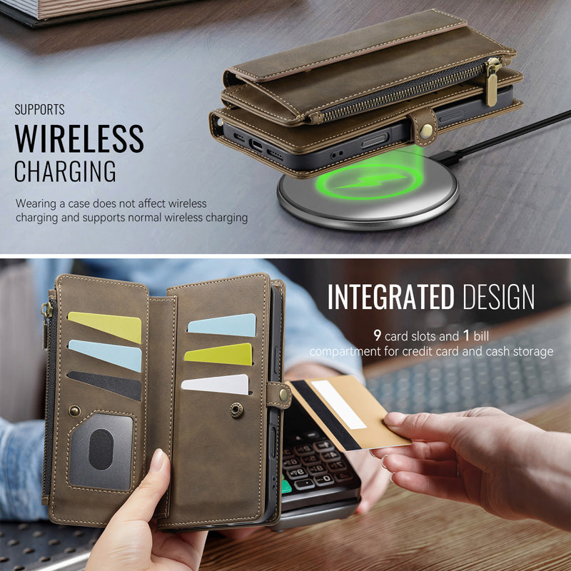 Crossbody Wallet Phone Case with RFID Blocking