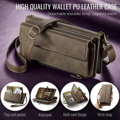 Crossbody Wallet Phone Case with RFID Blocking