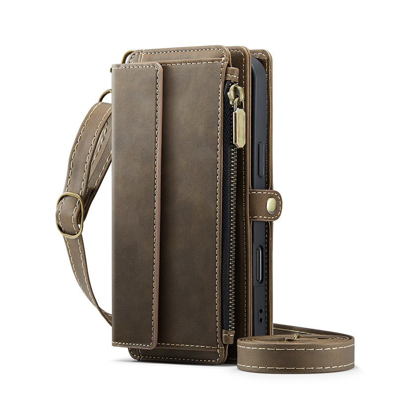 Crossbody Wallet Phone Case with RFID Blocking