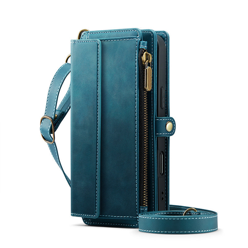 Crossbody Wallet Phone Case with RFID Blocking