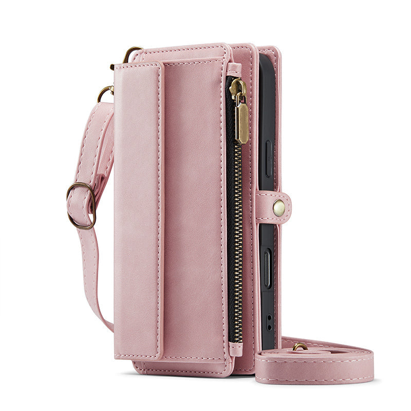 Crossbody Wallet Phone Case with RFID Blocking