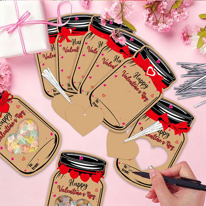 20PCS Valentine Candy Holder Cards