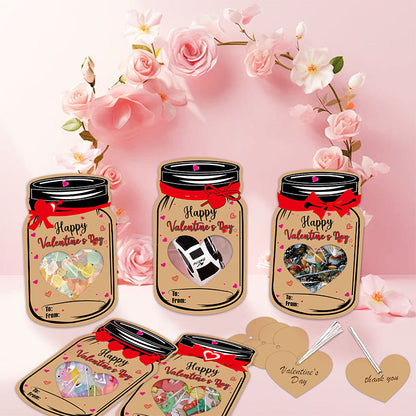 20PCS Valentine Candy Holder Cards