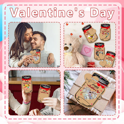 20PCS Valentine Candy Holder Cards
