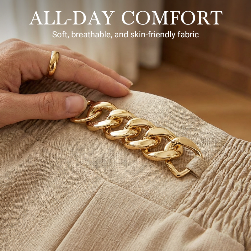 Women’s Stylish High-Waist Wide-Leg Pants