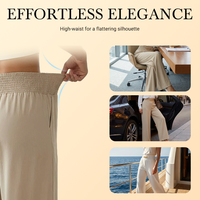 Women’s Stylish High-Waist Wide-Leg Pants