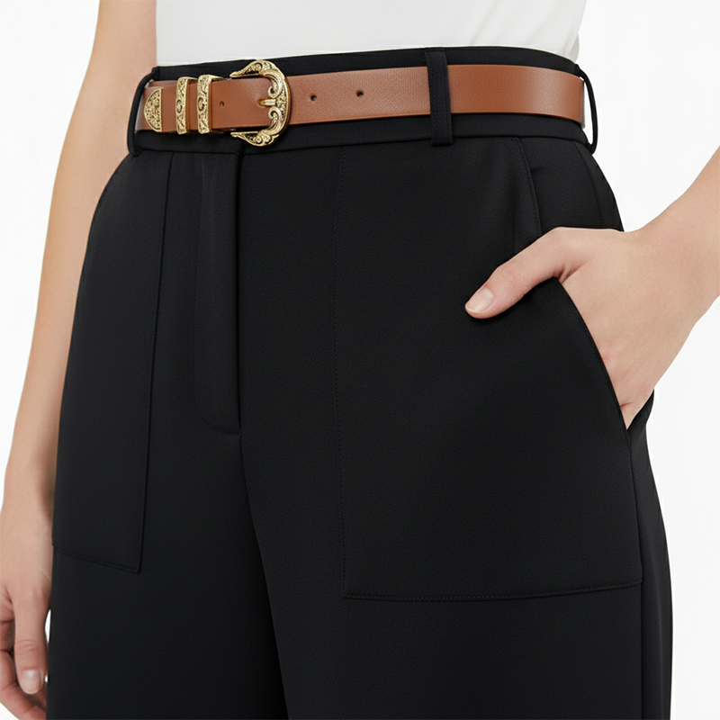 Women's High-Waisted Wide-Leg Pants