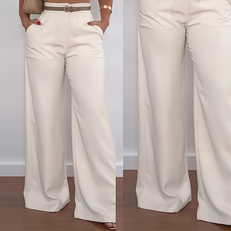 Women's High-Waisted Wide-Leg Pants
