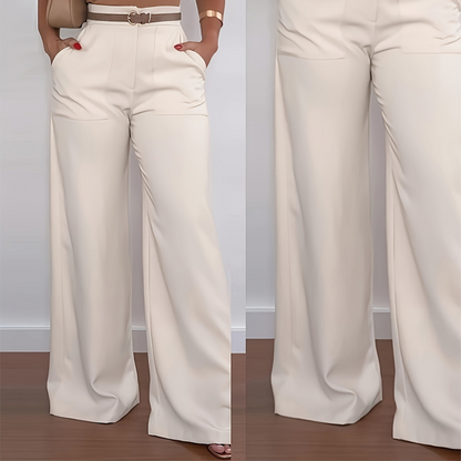 Women's High-Waisted Wide-Leg Pants