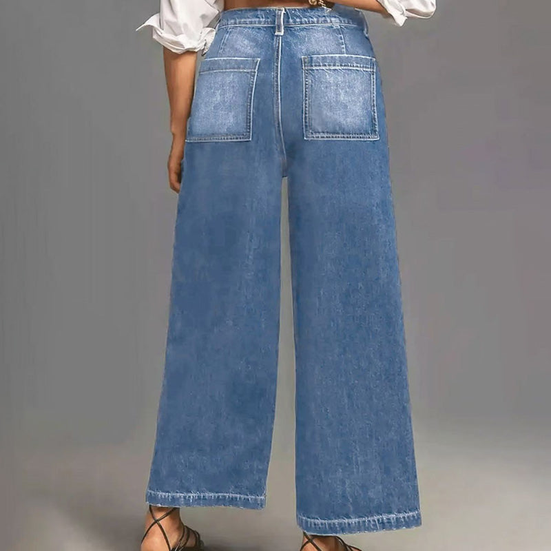 👖49% OFF NOW! ✨ Women‘s Casual High-Rise Wide-Leg Jeans – Flattering Fit, Stretchy Comfort & Effortless Style 👖