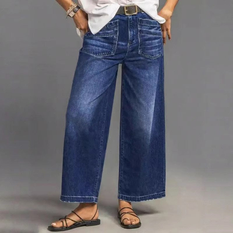 👖49% OFF NOW! ✨ Women‘s Casual High-Rise Wide-Leg Jeans – Flattering Fit, Stretchy Comfort & Effortless Style 👖