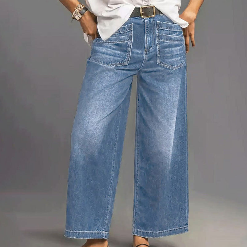 👖49% OFF NOW! ✨ Women‘s Casual High-Rise Wide-Leg Jeans – Flattering Fit, Stretchy Comfort & Effortless Style 👖