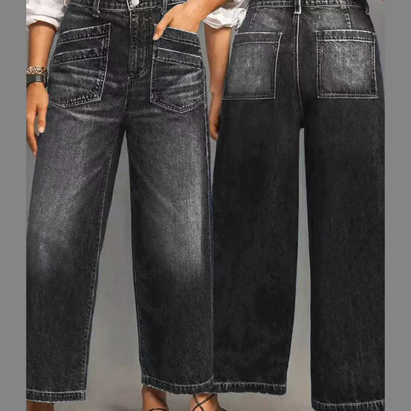 👖49% OFF NOW! ✨ Women‘s Casual High-Rise Wide-Leg Jeans – Flattering Fit, Stretchy Comfort & Effortless Style 👖