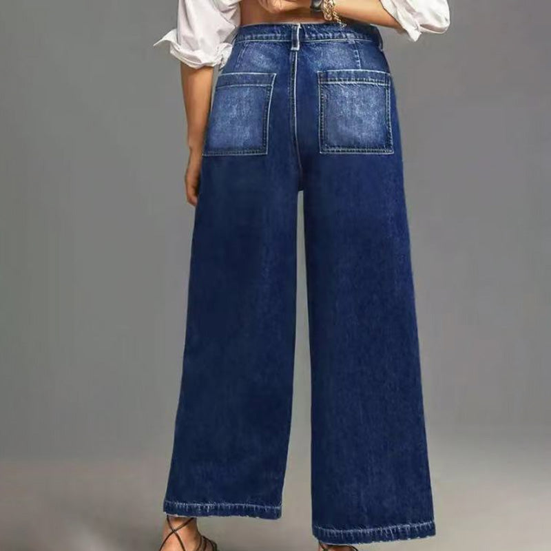 👖49% OFF NOW! ✨ Women‘s Casual High-Rise Wide-Leg Jeans – Flattering Fit, Stretchy Comfort & Effortless Style 👖