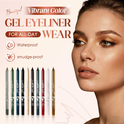 Vibrant Color Gel Eyeliner for All-Day Wear