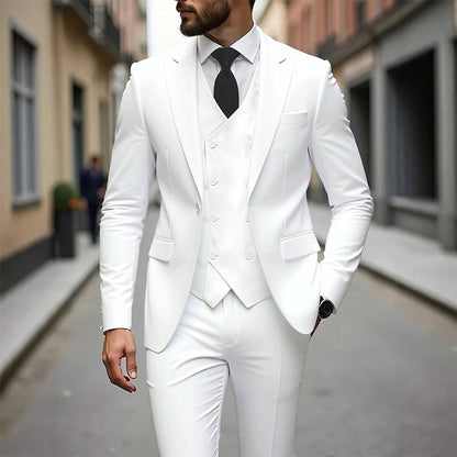 📢📢49%  OFF !! ⏰Men's Slim-Fit 3-Piece Suit Set🕴️