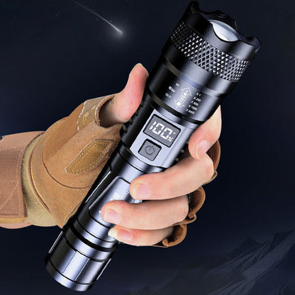 LED Strong Light Retractable Flashlight🎁Flashlight + Type-C Cable