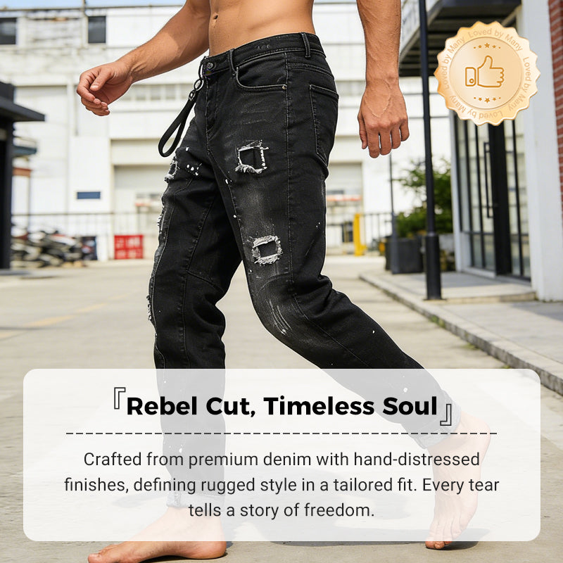 🔈🔈HOT SELLING NEW PRODUCTS - 49%OFF👖Men's Slim Fit Ripped Distressed Jeans