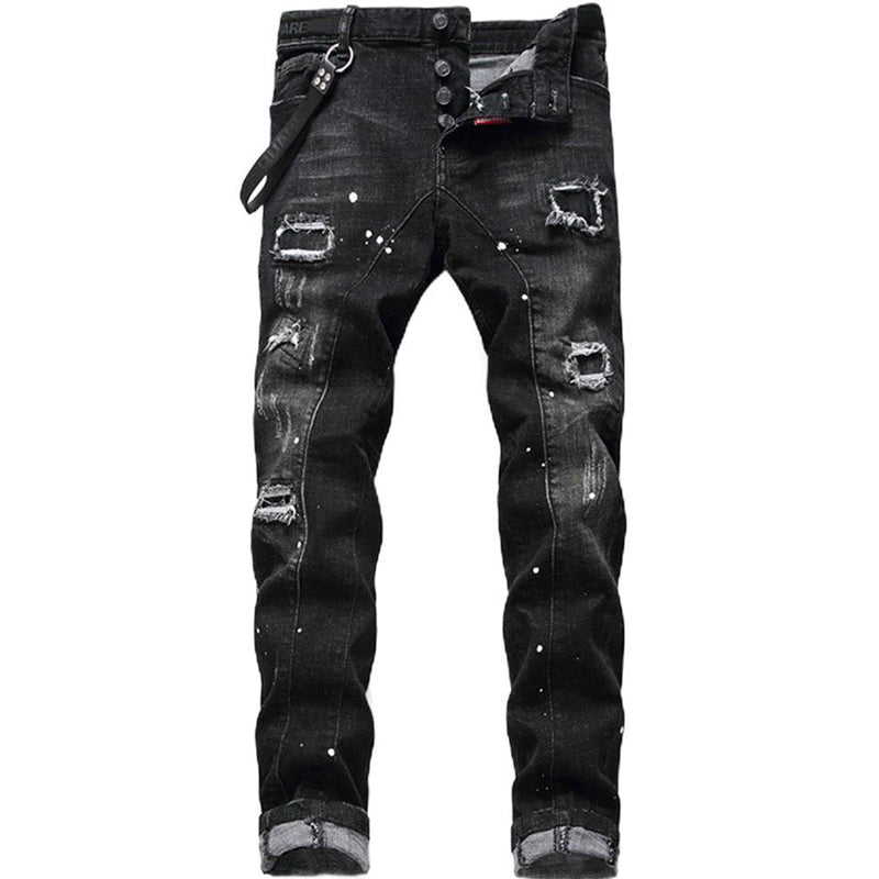 🔈🔈HOT SELLING NEW PRODUCTS - 49%OFF👖Men's Slim Fit Ripped Distressed Jeans
