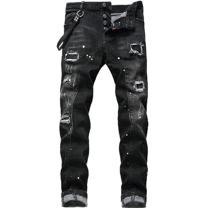 🔈🔈HOT SELLING NEW PRODUCTS - 49%OFF👖Men's Slim Fit Ripped Distressed Jeans