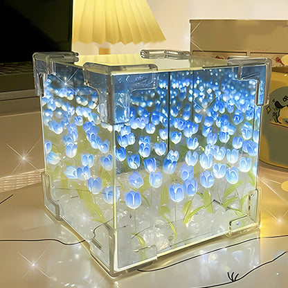 Magic Cube DIY Tulip Mirror Light