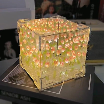 Magic Cube DIY Tulip Mirror Light