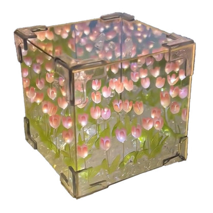 Magic Cube DIY Tulip Mirror Light