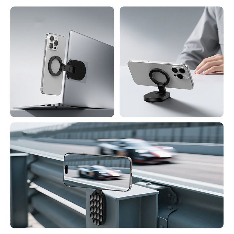 🥳2026 HOT SALE🥳💞50K+ SOLD!📱🧲 50% OFF! Magnetic & Suction Phone Stand – Dual grip, 360° tilt. Folds flat for travel. Strong hold on any surface. Your hands-free helper. 🛡️🔄