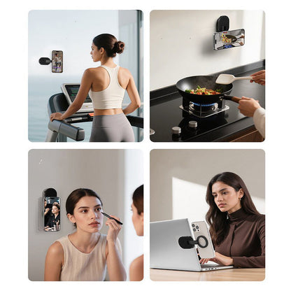 🥳2026 HOT SALE🥳💞50K+ SOLD!📱🧲 50% OFF! Magnetic & Suction Phone Stand – Dual grip, 360° tilt. Folds flat for travel. Strong hold on any surface. Your hands-free helper. 🛡️🔄