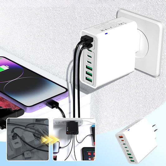 💎 49% OFF! 💎 Multi-Port 150W Fast Charging Hub – 8 USB Ports, Smart Chip Protection & Universal Plug Options 🔌