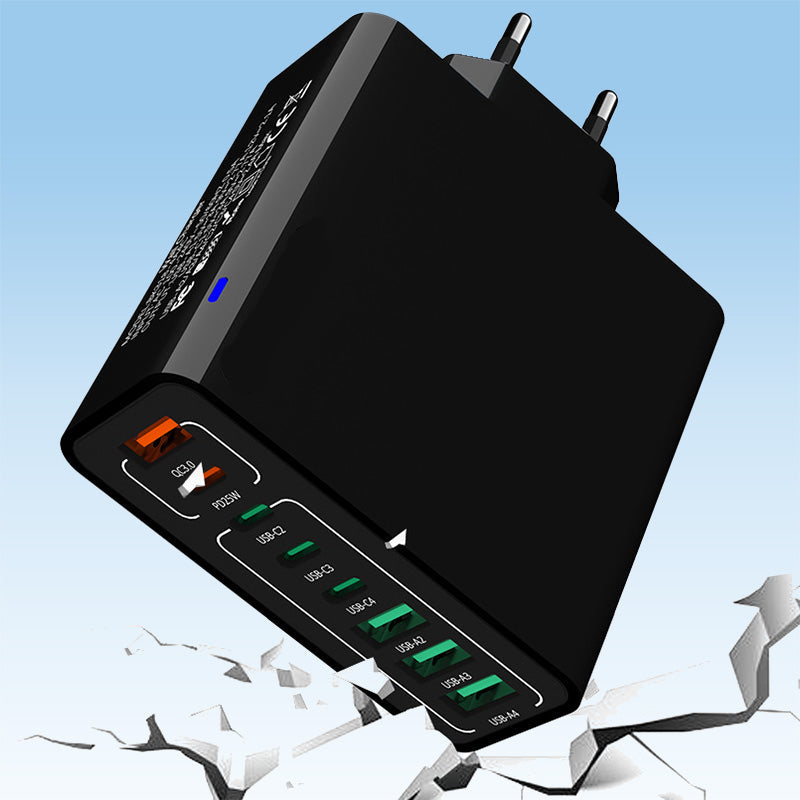 💎 49% OFF! 💎 Multi-Port 150W Fast Charging Hub – 8 USB Ports, Smart Chip Protection & Universal Plug Options 🔌