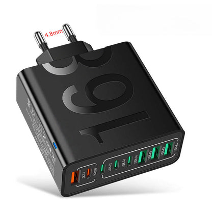 💎 49% OFF! 💎 Multi-Port 150W Fast Charging Hub – 8 USB Ports, Smart Chip Protection & Universal Plug Options 🔌