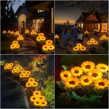💎 Waterproof Solar Sunflower Lights – Realistic Petals, IP65 Weatherproof & 8–12H Auto Glow ☀️🌻