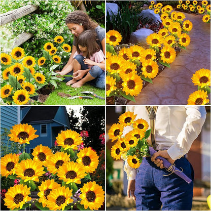 💎 Waterproof Solar Sunflower Lights – Realistic Petals, IP65 Weatherproof & 8–12H Auto Glow ☀️🌻
