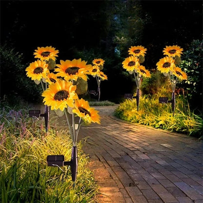 💎 Waterproof Solar Sunflower Lights – Realistic Petals, IP65 Weatherproof & 8–12H Auto Glow ☀️🌻