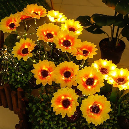 💎 Waterproof Solar Sunflower Lights – Realistic Petals, IP65 Weatherproof & 8–12H Auto Glow ☀️🌻