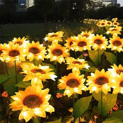 💎 Waterproof Solar Sunflower Lights – Realistic Petals, IP65 Weatherproof & 8–12H Auto Glow ☀️🌻