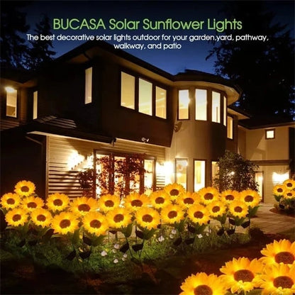 💎 Waterproof Solar Sunflower Lights – Realistic Petals, IP65 Weatherproof & 8–12H Auto Glow ☀️🌻
