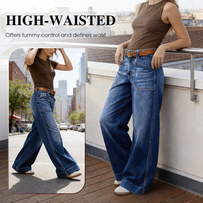 👖New Arrival Hot Sale - 60% OFF🔥🥳50K+ SOLD!💥Women's High-Waist Wide-Leg Jeans