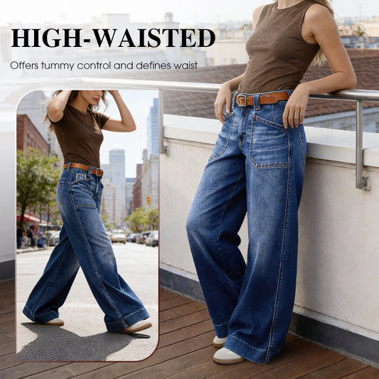 👖New Arrival Hot Sale - 60% OFF🔥🥳50K+ SOLD!💥Women's High-Waist Wide-Leg Jeans