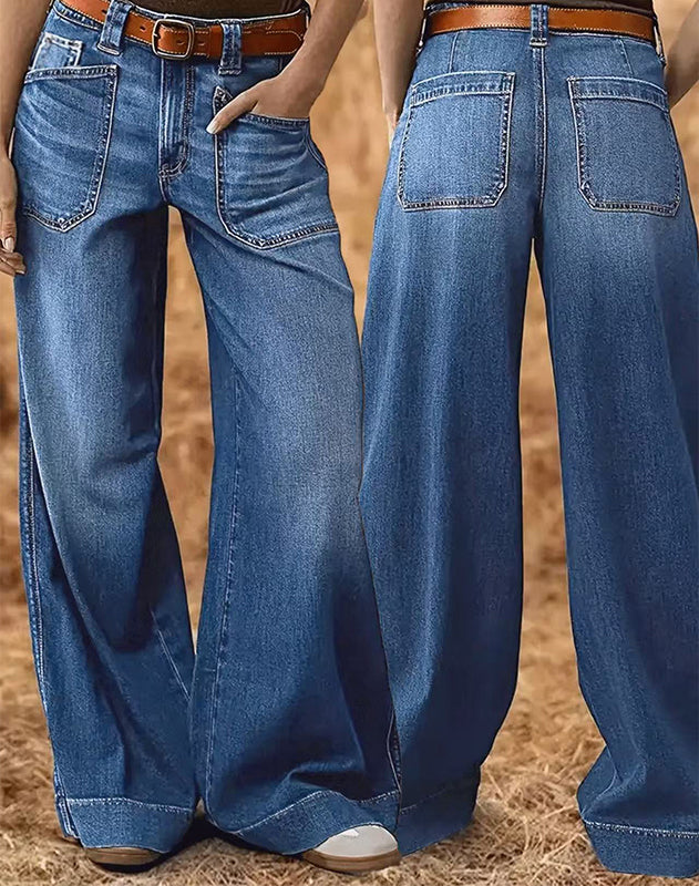 👖New Arrival Hot Sale - 60% OFF🔥🥳50K+ SOLD!💥Women's High-Waist Wide-Leg Jeans