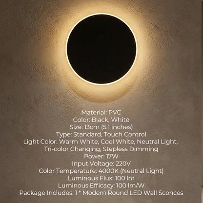 49% OFF!! 🌟Modern Round LED Wall Sconces