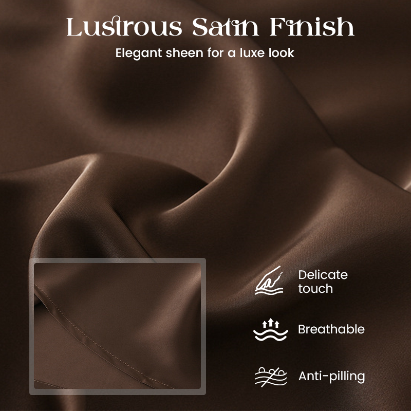 Women's Lustrous High-Waist Satin Skirt
