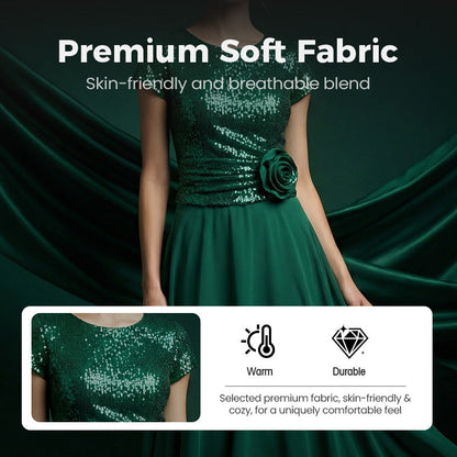 Sequin Top & Flowing Skirt 2-Piece Set