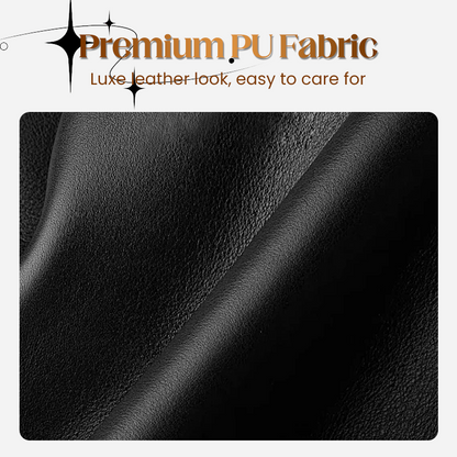Modern High-Waist Leather Wide-Leg Pants
