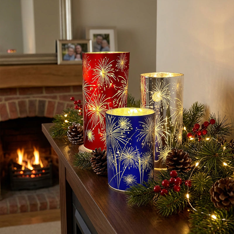 🧨Hot sale 50% OFF🎇Flameless Fireworks Candle Lamp