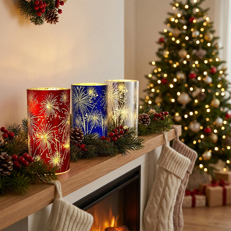 🧨Hot sale 50% OFF🎇Flameless Fireworks Candle Lamp